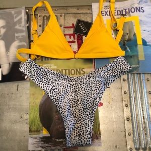 Leopard high cut bikini set 🌻